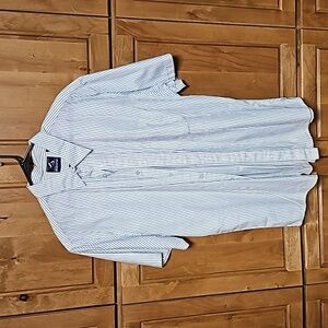 Kirra Point Break mens xxl  button up pinstripe short sleeve shirt.